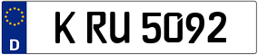 Truck License Plate